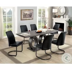 Saskia Gray Extendable Dining Table