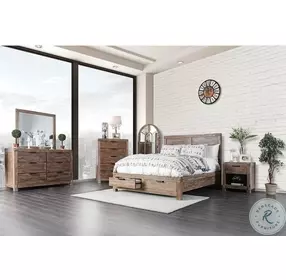 Wynton Weathered Light Oak Mirror