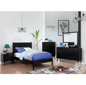 Lennart Black Full Platform Bed
