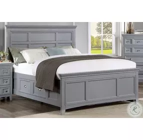 Castlile Gray Storage Platform Bedroom Set
