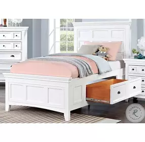 Castile White Youth Storage Platform Bedroom Set