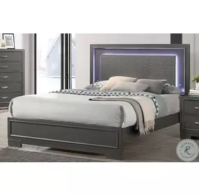 Alison Metallic Gray Youth Platform Bedroom Set