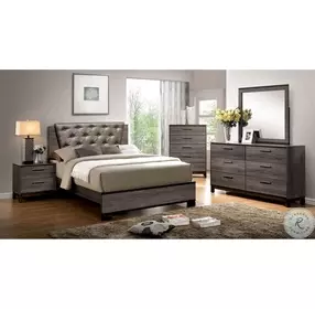 Manvel Dark Gray Nightstand