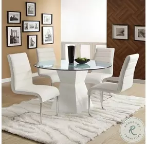 Mauna White Side Chair Set of 2