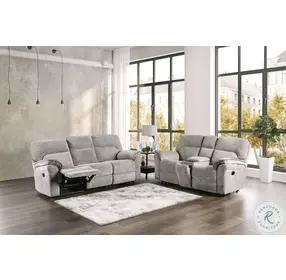 Josias Light Gray Glider Recliner