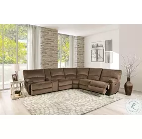 Cerelia Brown 6 Piece Power Reclining Sectional