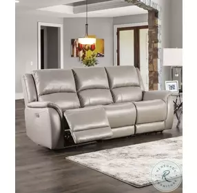 Gorgius Light Gray Power Reclining Living Room Set
