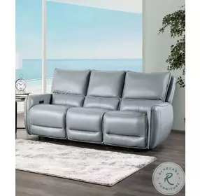 Phineas Pale Blue Power Reclining Living Room Set