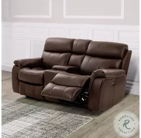 Antenor Brown Power Reclining Loveseat