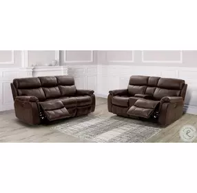 Antenor Brown Power Reclining Loveseat