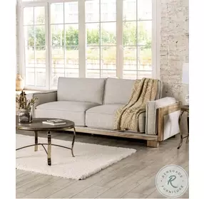 Harstad Light Brown And Natural Living Room Set