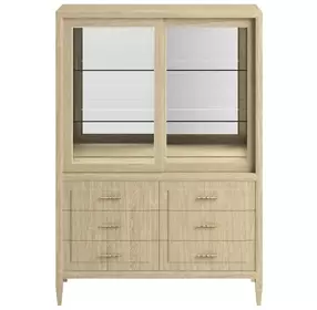 Eave Sundrenched 6 Drawer Oak China Cabinet