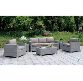 Brindsmade Gray Outdoor End Table