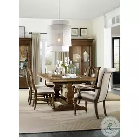 Archivist Dark Wood upholstered Arm Chair Set of 2