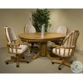 Classic Oak Chestnut Tilt Swivel Chair