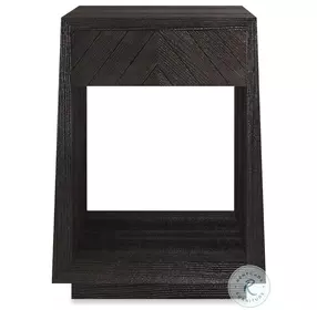 Bridges Black Stained Ash Side Table