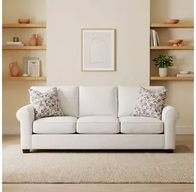 Collins Glacier Performance Fabric 86" Memory Foam Queen Sleeper Sofa