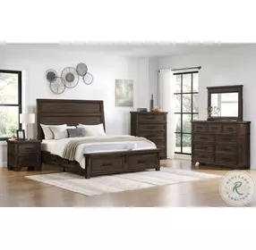 Canyon Ridge Charcoal Queen Storage Panel Bed
