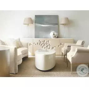 End Quote Ombre Warm Silver Leaf Accent Table