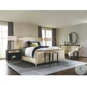 Nite In Shining Armor Pompeii King Upholstered Panel Bed