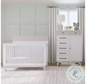 Rowan Ash Linen Convertible Standard Crib