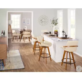 Cosmo Cream Counter Stool