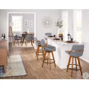 Cosmo Grey Counter Stool