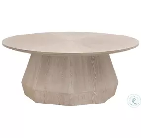 Coulter Natural Gray Round Coffee Table
