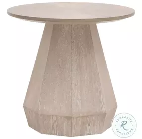 Coulter Natural Gray Round End Table