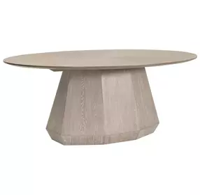 Coulter Natural Gray Ash 78" Oval Dining Table