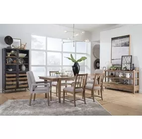 Lindon White Upholstered Arm Chair Set of 2