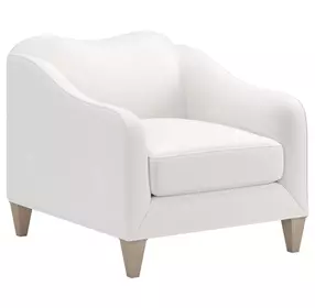 Artisan Upholstery Snow White Upholstered Jean Accent Chair