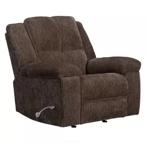 Bronco Plush Umber Rocker Recliner