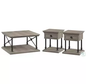 Coliseum Driftwood Gray 2 Piece Occasional Table Set