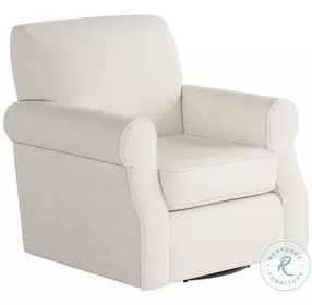 Sugarshack Off White Glacier Swivel Chair