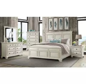Trent Antique White 7 Drawer Dresser With Mirror