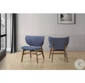 Adler Dark Blue Upholstered Lounge Chair