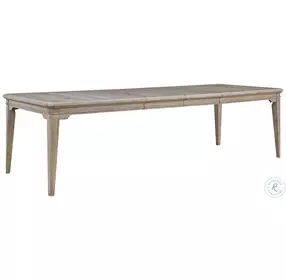 Meadowbrook Whitewash And Sand Top Extendable Leg Rectangle Dining Table