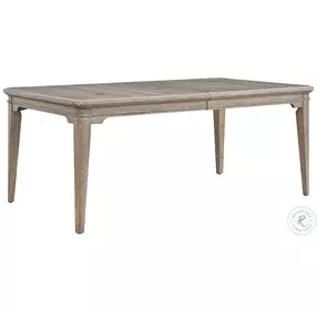 Meadowbrook Whitewash And Sand Top Rectangle Leg Extendable Dining Room Set