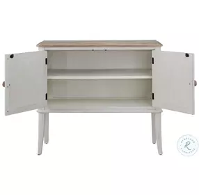 Beach Comber Weathered White And Sand Top Server