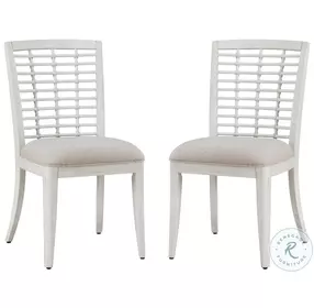 Beach Comber White Side Chair Set of 2
