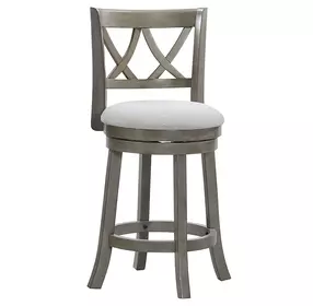 Antique Grey 24" Swivel Counter Height Stool