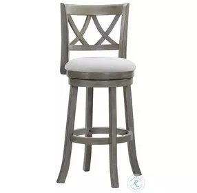 Antique Grey 29" Swivel Bar Stool