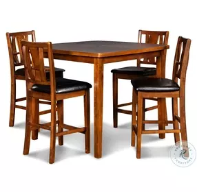 Dixon Dark Espresso 5 Piece Counter Height Dining Room Set