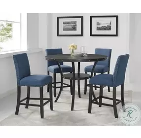Crispin Blue Counter Height Chair Set Of 2