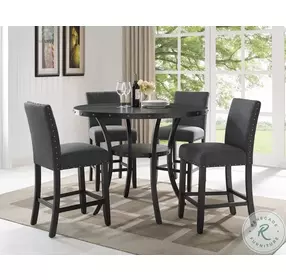 Crispin Gray 48" Round Counter Height Dining Table