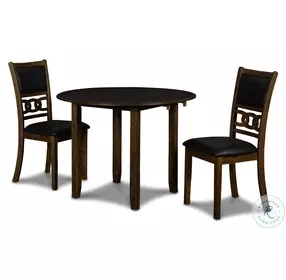Gia Brown 3 Piece 42" Drop Leaf Dining Set
