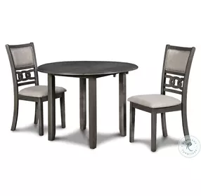 Gia Gray 3 Piece 42" Drop Leaf Dining Set