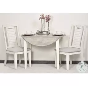 Island Haven Old Gray and Taupe Shutter Dining Chair Set of 2