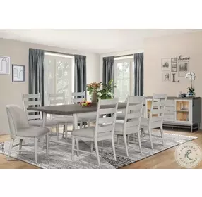 D00253 White Extendable Dining Table